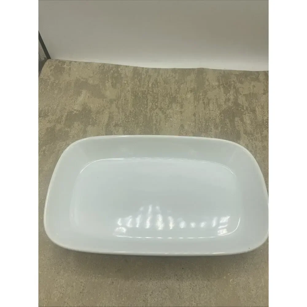 Cordon Bleu BIA Porcelain Oblong Baker/Serving Dish White-Oven To Table 9.5”